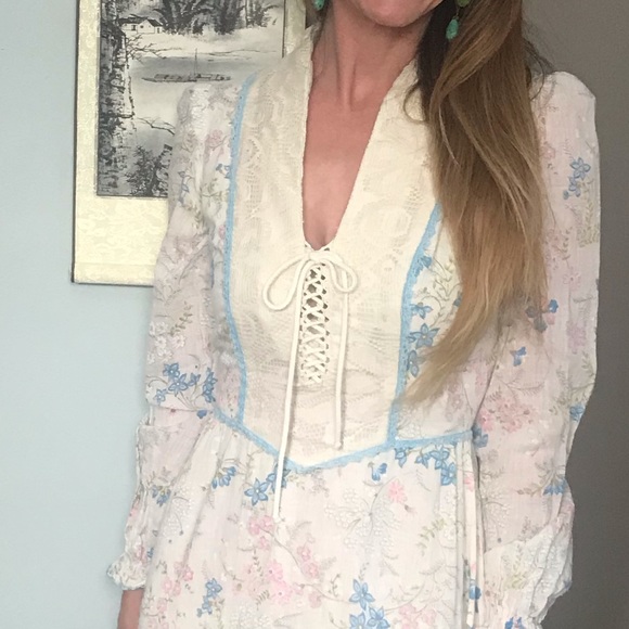 SOLD Gunne Sax style prairie maxi size XS - Picture 8 of 8